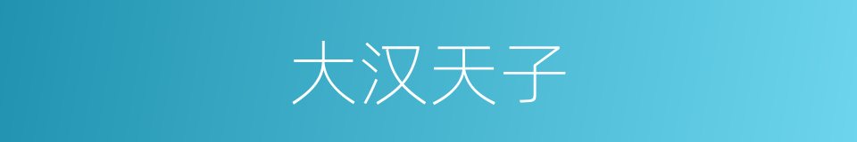 大汉天子的同义词