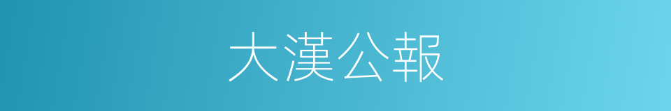 大漢公報的同義詞