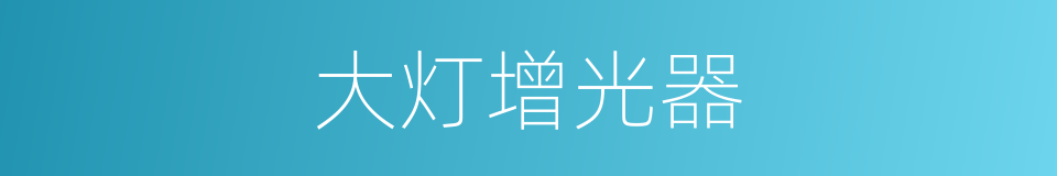 大灯增光器的同义词