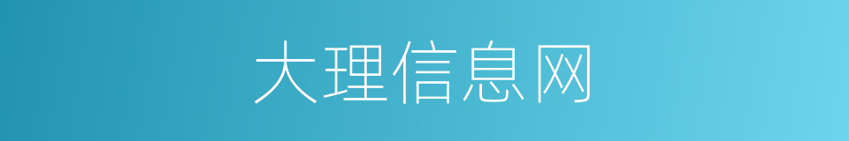 大理信息网的同义词