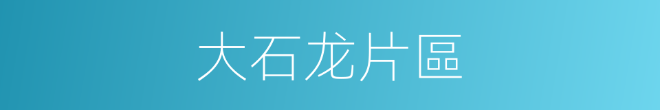 大石龙片區的同義詞