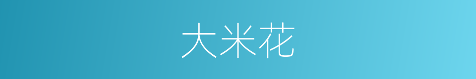 大米花的同义词