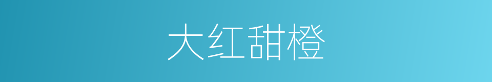 大红甜橙的同义词