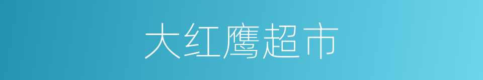 大红鹰超市的同义词