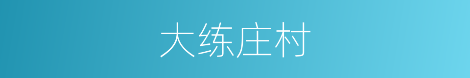 大练庄村的同义词