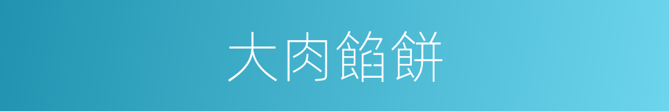 大肉餡餅的同義詞