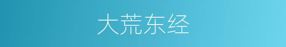 大荒东经的同义词