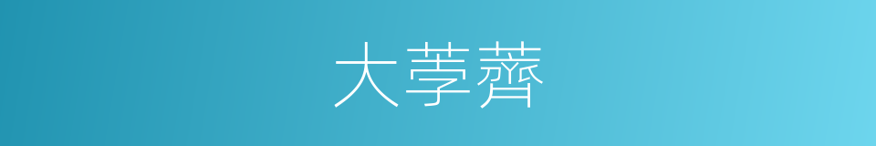 大荸薺的同義詞