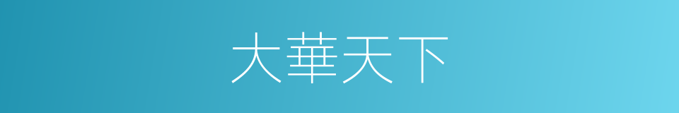 大華天下的同義詞