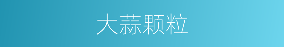 大蒜颗粒的同义词