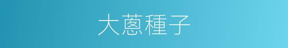 大蔥種子的同義詞