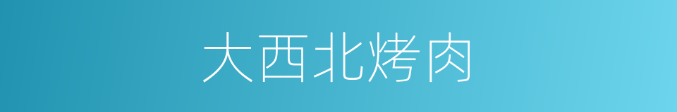 大西北烤肉的同义词