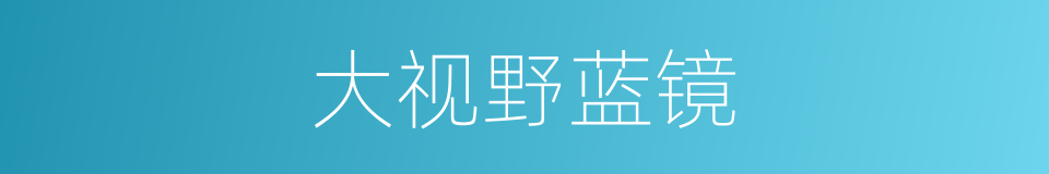 大视野蓝镜的同义词