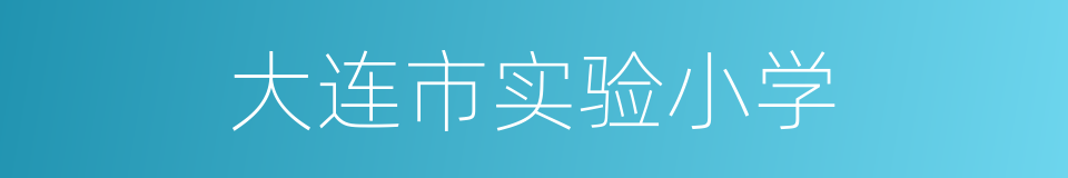 大连市实验小学的同义词