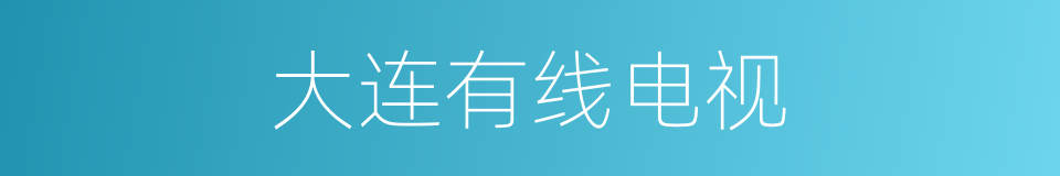 大连有线电视的同义词