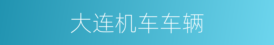 大连机车车辆的同义词