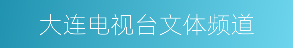 大连电视台文体频道的同义词