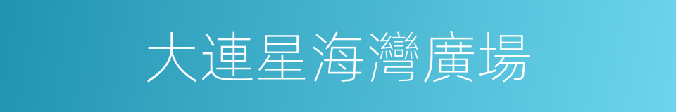 大連星海灣廣場的同義詞