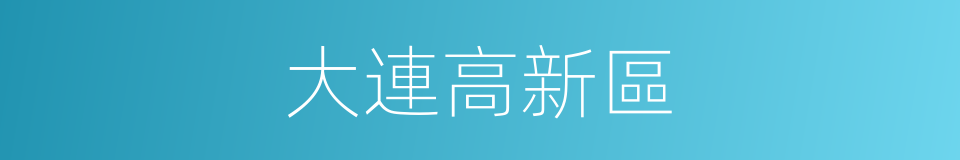 大連高新區的同義詞