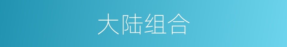 大陆组合的同义词