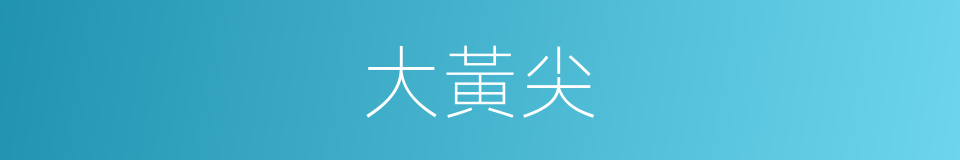 大黃尖的同義詞