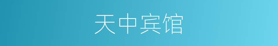 天中宾馆的同义词
