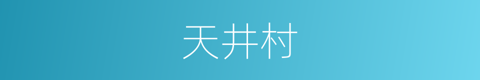 天井村的同义词