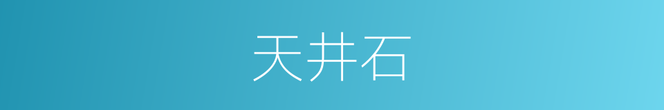 天井石的同义词