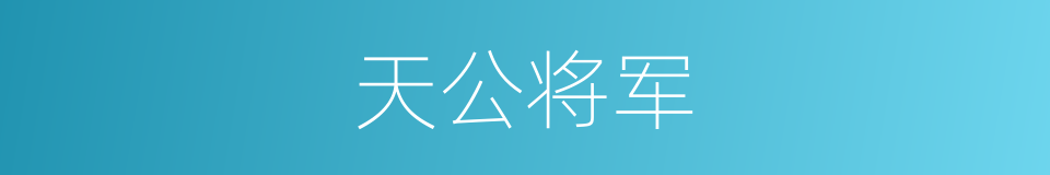 天公将军的同义词