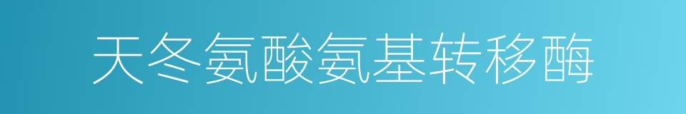 天冬氨酸氨基转移酶的同义词