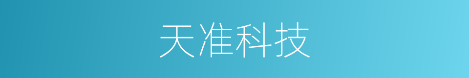 天准科技的同义词
