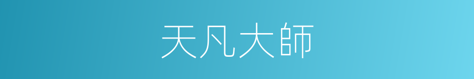 天凡大師的同義詞