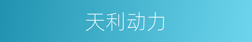 天利动力的同义词