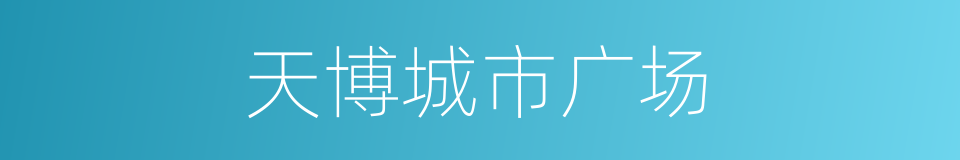 天博城市广场的同义词