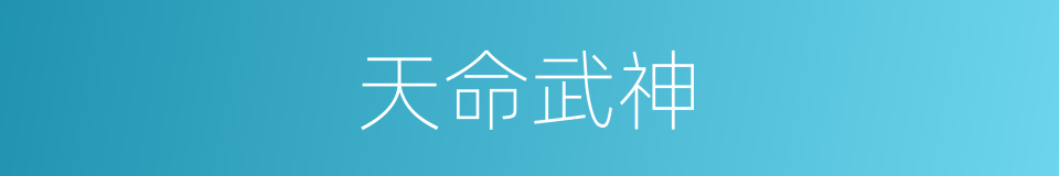 天命武神的同义词