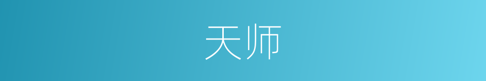 天师的同义词