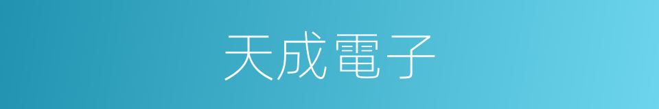 天成電子的同義詞