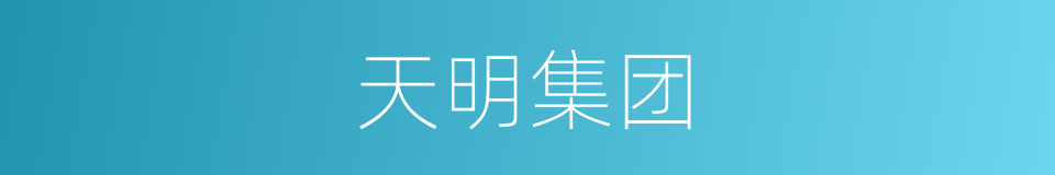 天明集团的同义词