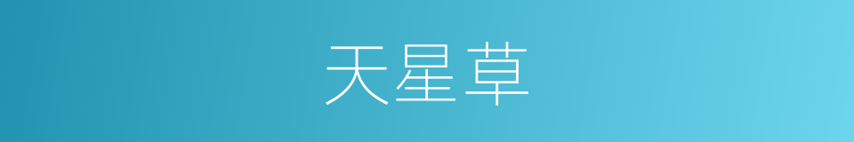 天星草的同义词