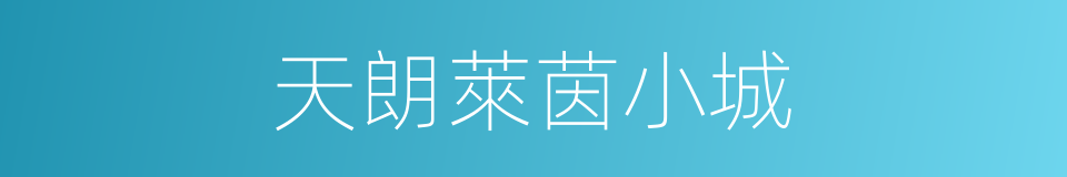 天朗萊茵小城的同義詞