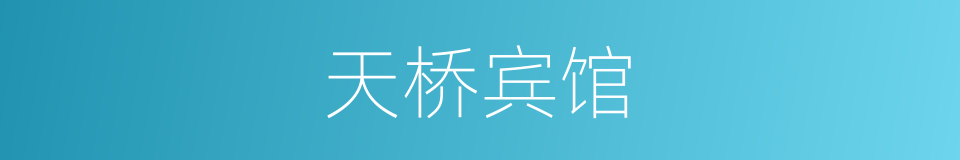 天桥宾馆的同义词