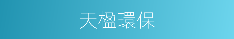 天楹環保的同義詞