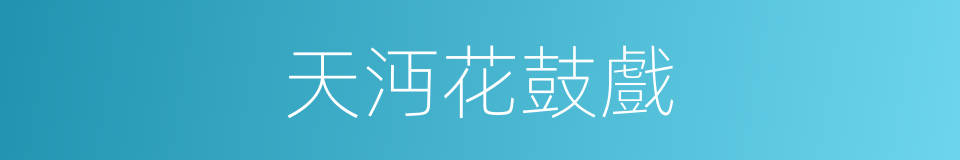 天沔花鼓戲的同義詞