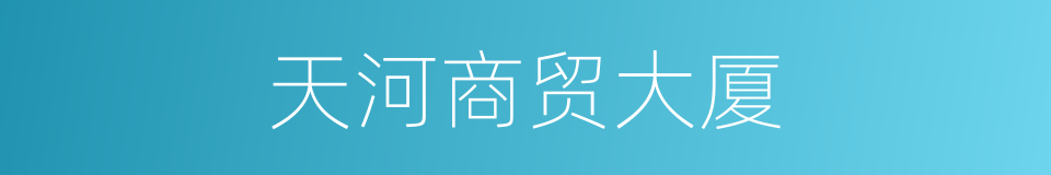 天河商贸大厦的同义词