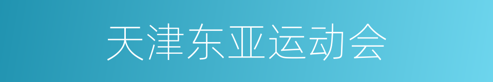 天津东亚运动会的同义词
