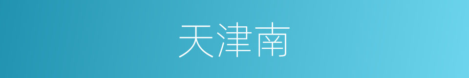 天津南的同义词