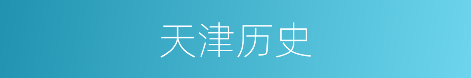 天津历史的同义词
