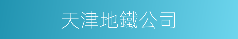 天津地鐵公司的同義詞