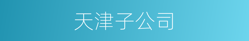 天津子公司的同义词