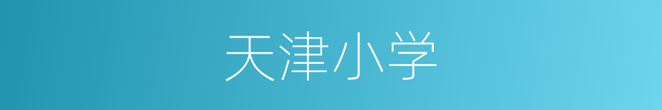 天津小学的同义词